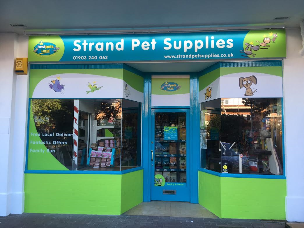 The Strand Pet Supplies, shop front  in Worthing