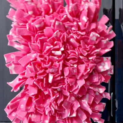 Pink with white paw and bone medium snuffle mat