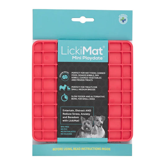 LickiMat Mini Playdate Red - Snuffle Monsters
