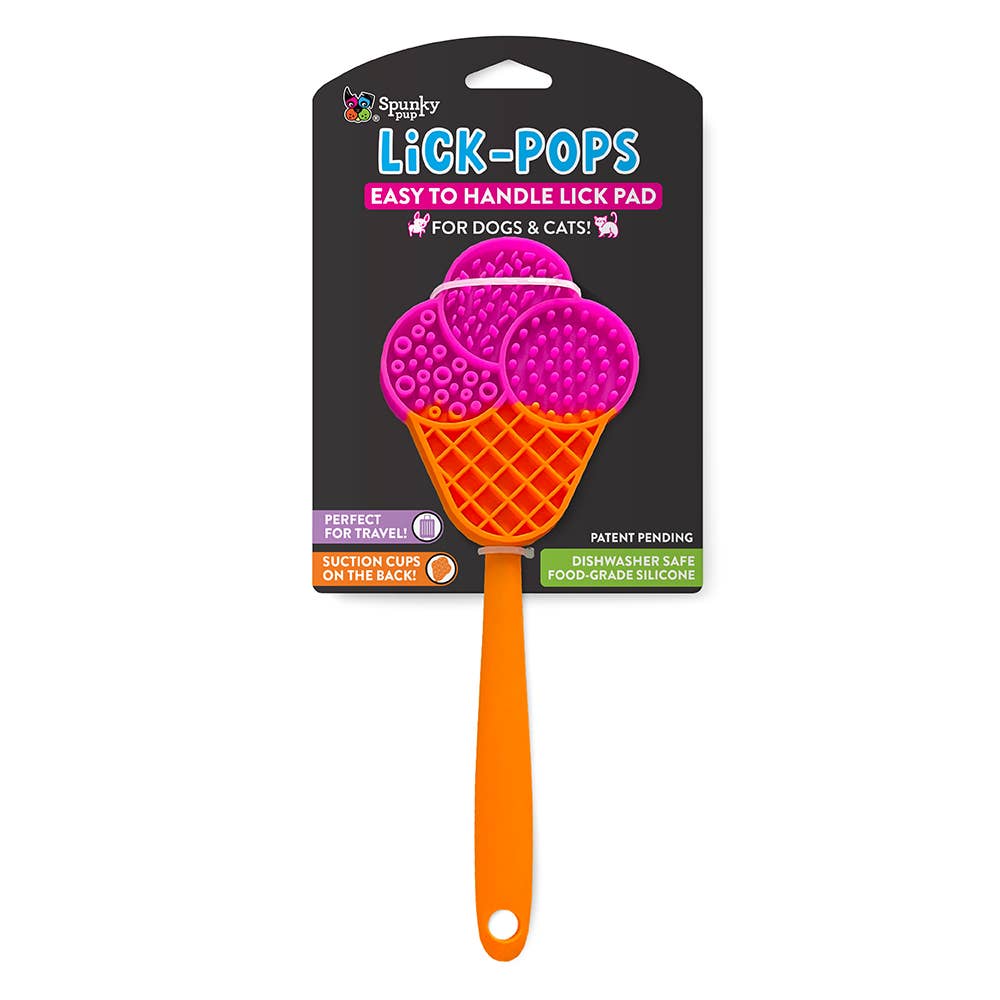 Lick-Pops: Portable Lick Pad